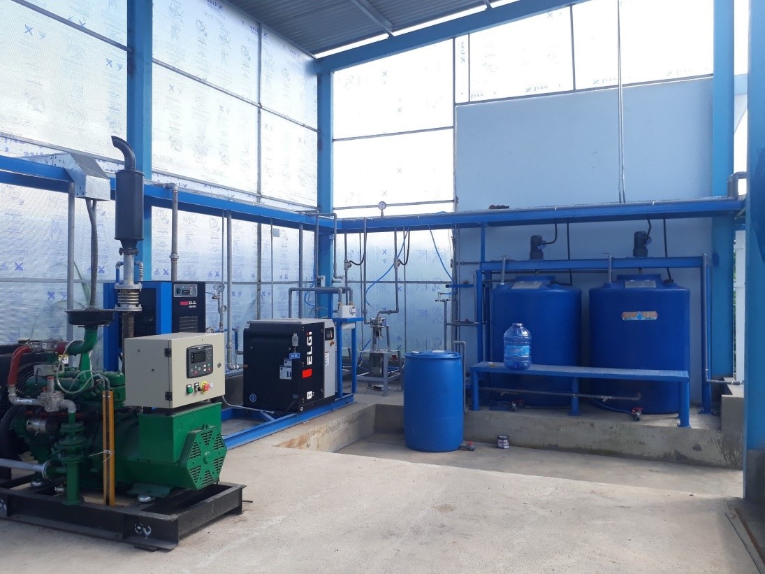 Hệ thống phân hủy yếm khí bùn thải thu hồi khí sinh học đốt phát điện