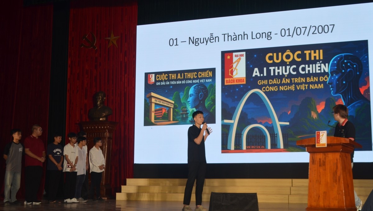 Hàng nghìn sinh viên Đại học Bách khoa Hà Nội hưởng ứng cuộc thi “AI Thực chiến” khu vực toàn miền Bắc
