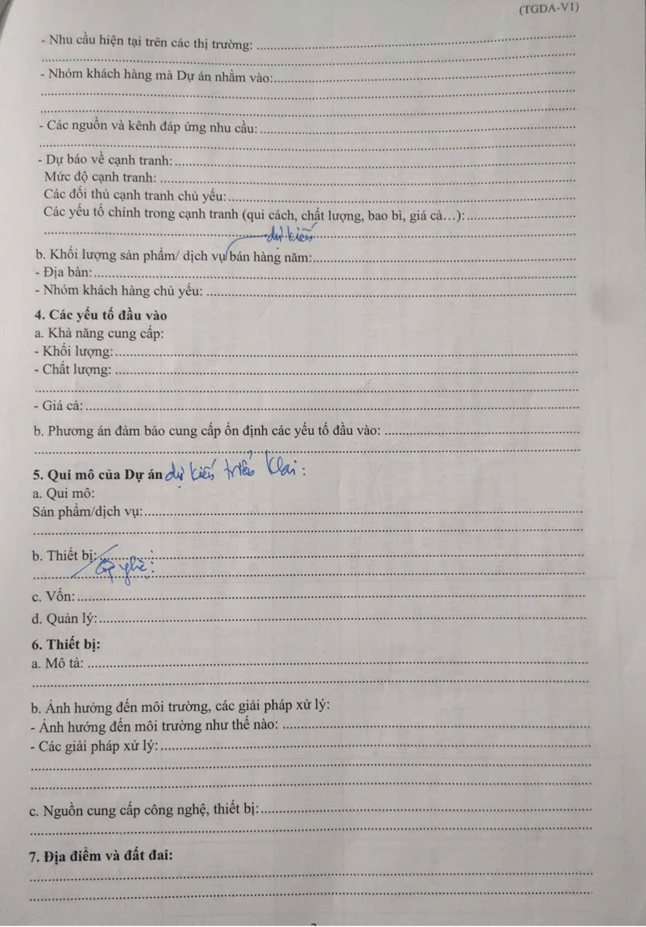 Du an khoi nghiep dau tien